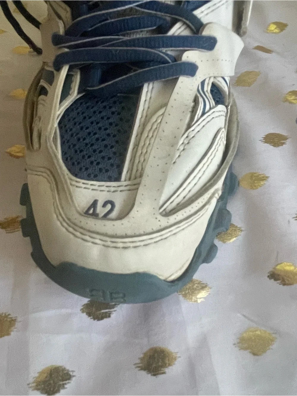 Balenciaga White and Blue Men's Sneakers